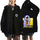 thumbnail image 1 of Anime japonés otoño e invierno nuevo Dragon Ball Muscle Goku estampado cremallera más sudadera de terciopelo chaqueta con capucha top, 1 of 5