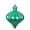 Teal, variant on Vickerman 6" Teal Matte Onion Drop Christmas Ornament, 4 per pack