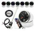 thumbnail image 3 of 52MM Car Boat Fuel Gauge For 0~190ohm Fuel Level Sensor For Universal Boat Car Truck RV Instruments 7 Color Backlight Waterproof ,Easy Setup, 3 of 8