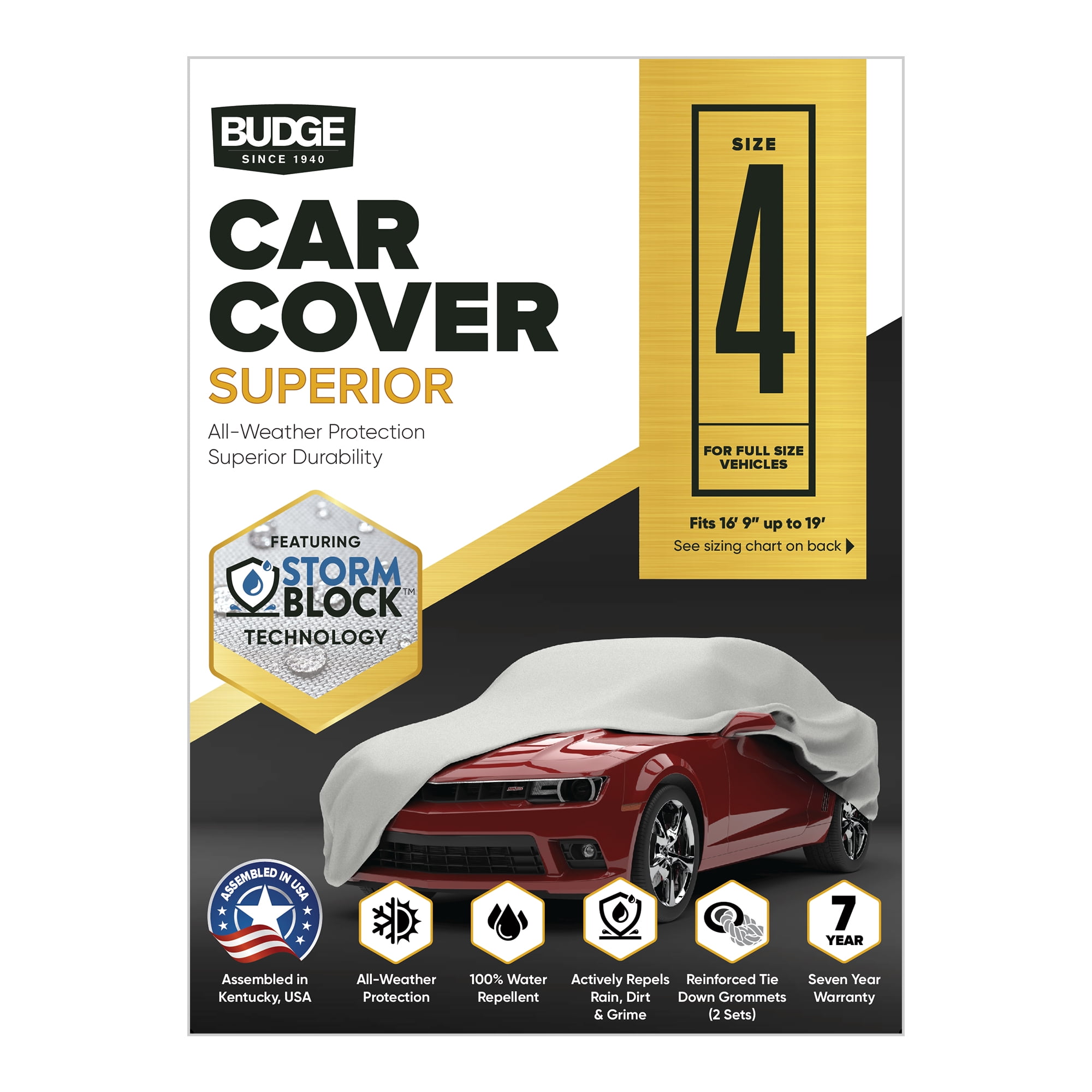 Budge Superior StormBlock™ Car Cover, Waterproof Outdoor