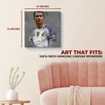 thumbnail image 3 of Ronaldo Canvas Wall Art by Mavis Print- 14x14 inches Football Wall Decor | UV & Water Resistant HD Printed & Wooden framed Wall Art | Modern Wall Decor for Gift | Made in USA, 3 of 5