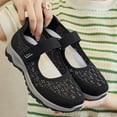 thumbnail image 5 of Mostsola Walking Shoes Women Mesh Comfort Orthopedic Shoes Adjustable Non Slip Mary Jane Shoes, 5 of 6