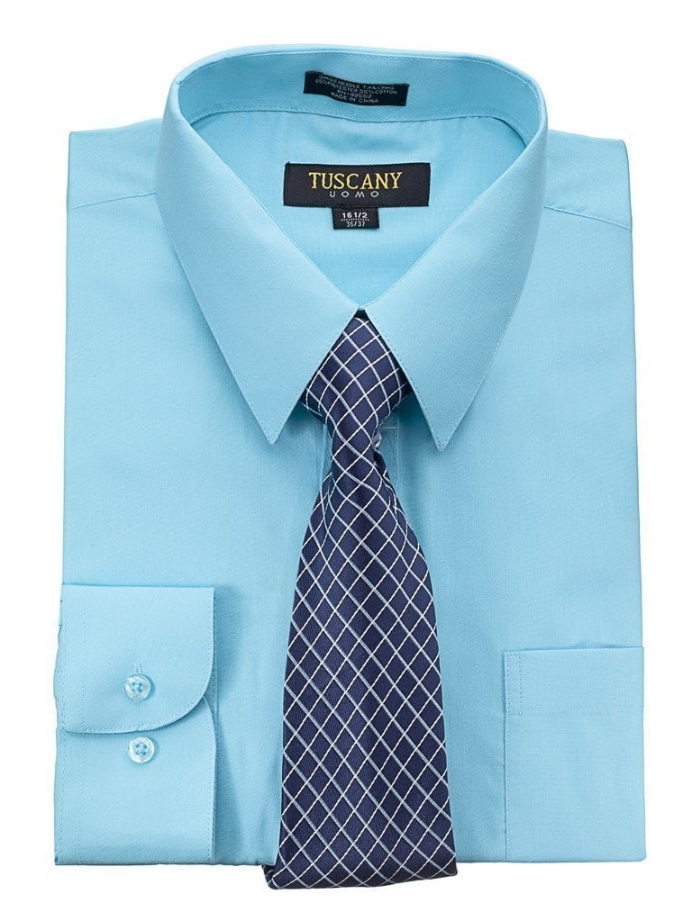 Men's Dress Shirt With Mystery Tie Set ...