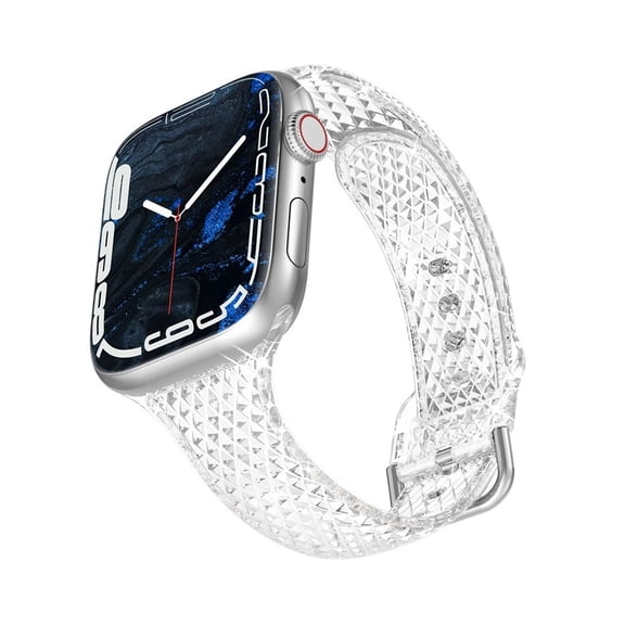 RoseOcean Clear Transparent Band for Apple Watch Ultra 2 49mm 46mm 45mm 44mm Series 10 9 8 7 6 SE