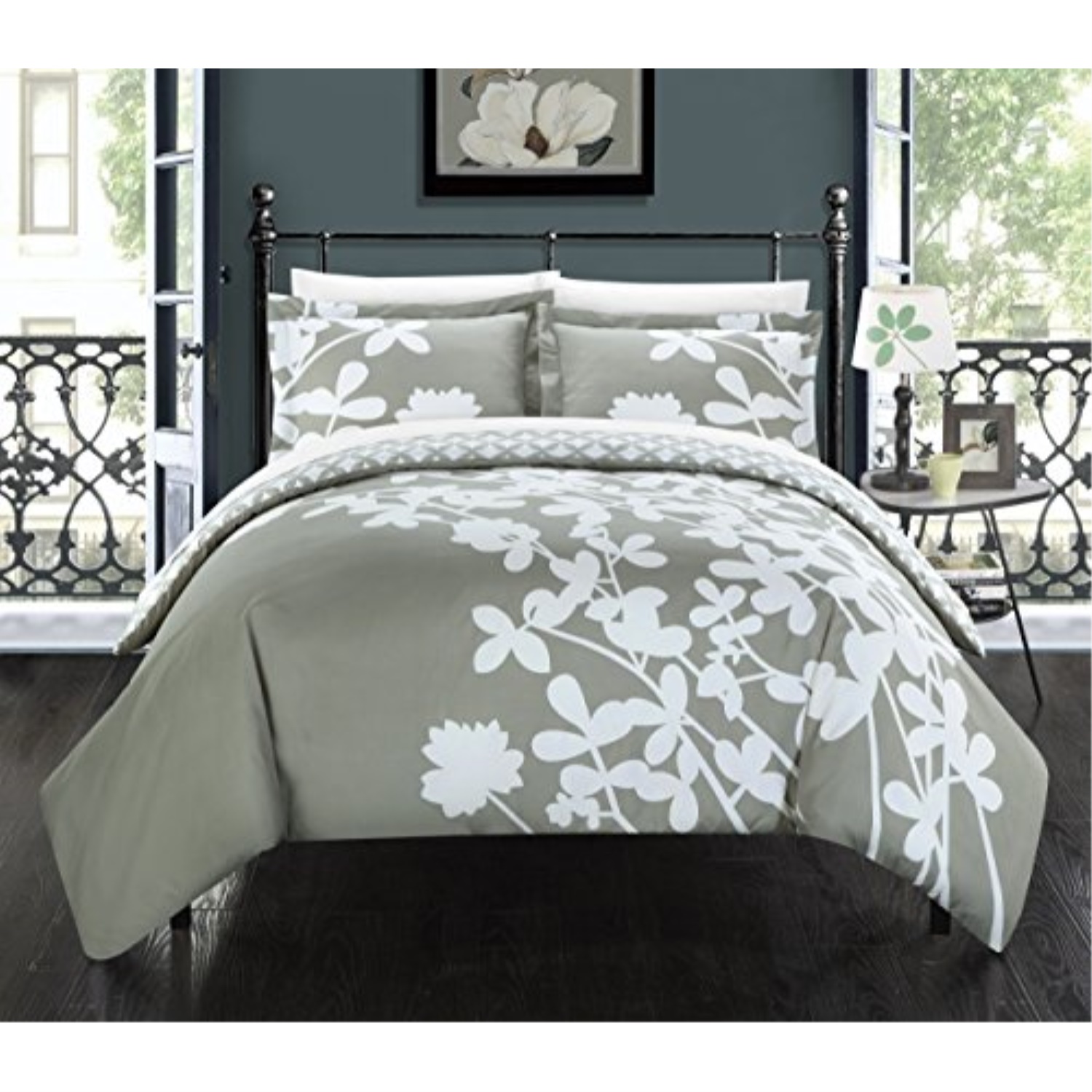 calla lily 3piece duvet cover set
