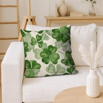 BingTong St Patricks Day Pillow Covers 18x18 In St Patricks Day Decorations for Home Shamrock Lucky St Patricks Day Decorative Throw Pillows Farmhouse St Patricks Day Decor D