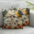 thumbnail image 3 of Nawypu Birds Vintage Art Print Throw Pillow Covers Decorative Pillowcase Square Pillow Cushion Cases Soft Durable Cushion Cover for Sofa Living Room Couch Bedroom, 3 of 5