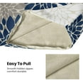 thumbnail image 6 of Navy Blue White Pillow Covers 16x16 Set of 2, Gray Abstract Dahlia Farmhouse Decorations Throw Pillow Covers Geometry Design Summer Outdoors Decorative Linen Cushion Case for Couch Sofa Home, 6 of 6