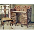 thumbnail image 3 of Edwin Foley 24x19 Black Modern Framed Museum Art Print Titled - Walnut Inlaid Writing-Table (1910 - 1911), 3 of 5
