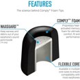 thumbnail image 4 of Comply Premium Replacement Foam Earphone Earbud Tips - Isolation Plus Tx-200 (Black, 3 Pairs, Large), 4 of 4