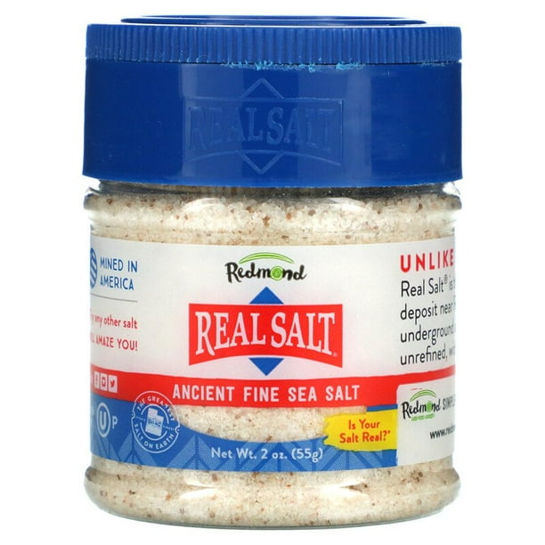 Redmond Trading Company, Real Salt, Ancient Fine Sea Salt, 2 oz