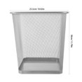 thumbnail image 2 of unbranded Bote De Basura Metálico Plateado Ventilado Con Para Y Cocina, 2 of 6
