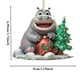 thumbnail image 3 of Pendant Christmas Hippopotamus Ornaments, Acrylic Home Decoration, Cute Holiday Style, Festive Wall Decor, Large Family Gatherings, Foldable Design, Acrylic Material, for Living Room, 3 of 6