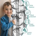 thumbnail image 3 of Blackout Kids Curtains,White Dinosaurs Skeletons Pattern Childrens Insulated Curtains Set Of 2,Bedroom Essentials,Toddler Room Decor 42"x84", 3 of 5