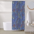 thumbnail image 6 of Shower Curtain, colourful seashells Waterproof Fabric Plastic Shower Curtain, Drying Fast Bathroom Curtain with 9 Buttonholes, Ruffle Shower Curtain 60x72in, 6 of 8