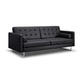 thumbnail image 6 of Whiteline Modern Living White Giovanni Faux Leather Contemporary Sofa Bed, 6 of 18