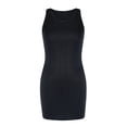 thumbnail image 3 of summer dresses for women 2024 wedding guest dresses for women New Summer Sleeveless Sexy Tight Women's Tank Top Dress best sundresses for women Black Polyester XL, 3 of 4