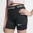 thumbnail image 2 of Pantalones cortos Nike Pro Big para niños (niñas) negros, talla S, 2 of 5