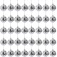 thumbnail image 1 of 40 bolas de discoteca con efecto espejo, 2 pulgadas, plateadas, bolas colgantes para decoración de fiestas, decoración de árboles de Navidad, 1 of 5