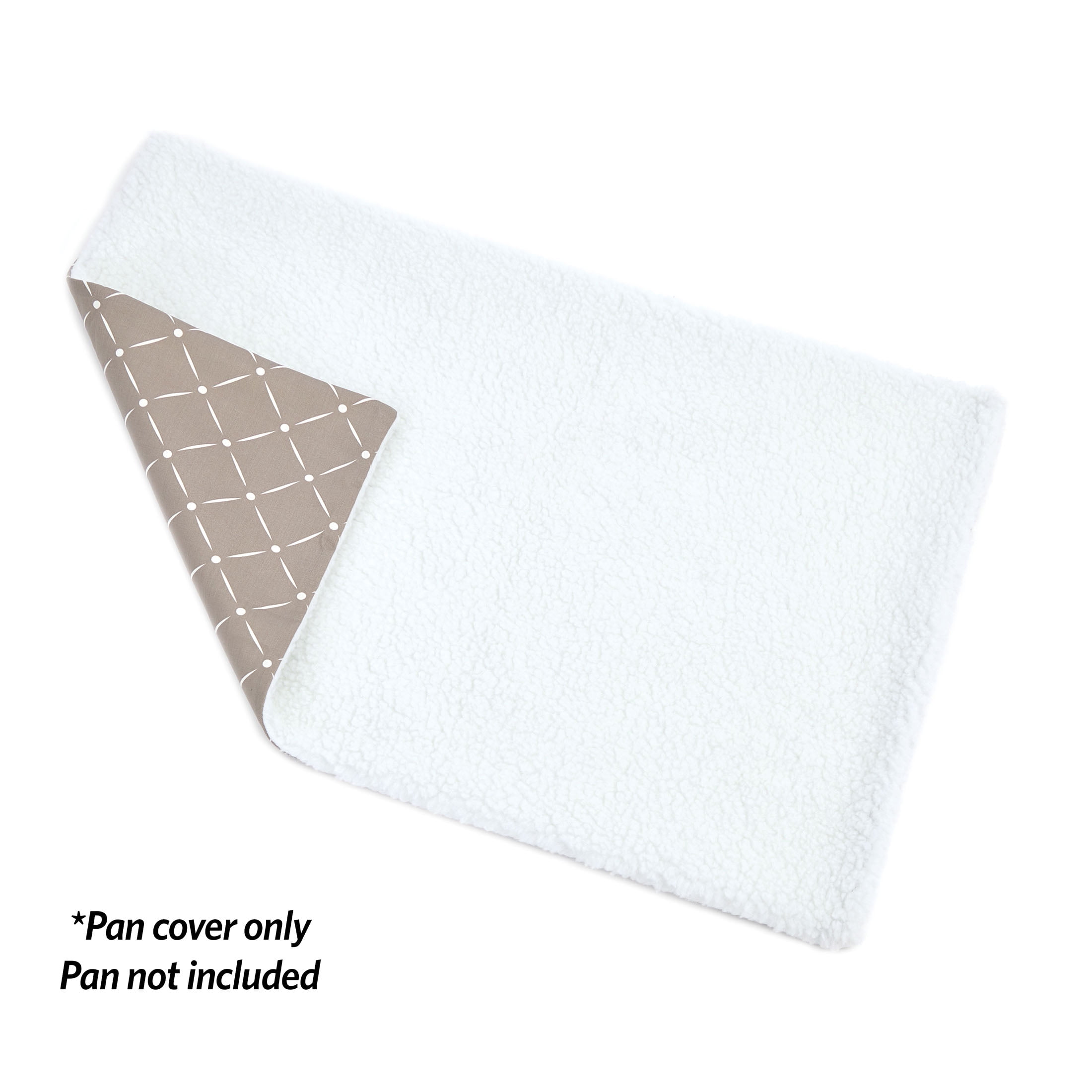 MidWest Homes for Pets QuietTime Reversible Dog Crate Pan Cover, 36 inch, Fleece, Mushroom Diamond