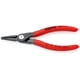 thumbnail image 1 of KNIPEX 48 11 J1 Pinza de precisi¢n para anillos de retención interiores en taladros recubiertos de plástico antideslizante acabado pavonado 140 mm, 1 of 1