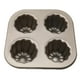 thumbnail image 1 of Molde para canelés de 4 cavidades, bandeja antiadherente para hornear canelés, de acero al carbono., 1 of 5