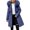 r-17Blue1, variant on Nafuu Women Winter Coat Solid Color Thickened Slim Fit Hooded With Trim Windproof For Cold Weather Leisure Home Jacket