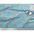 thumbnail image 3 of Soimoi Rayon Fabric Triangle & Cow Cartoon Print Fabric by The Yard 42 Inch Wide, 3 of 3