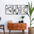 thumbnail image 5 of Abstract Framed Canvas Wall Art for Living Room Decor, 3 Panels Black and White Canvas Print Artwork Modern Home Decoration for Bedroom Decor, 12X16 Inch X3pc (Black), 5 of 6