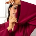 thumbnail image 6 of APEXFWDT Womens Full Length Robe - Long Sleeve Bathrobe with Belt Loungewear for Spa Days, 6 of 6