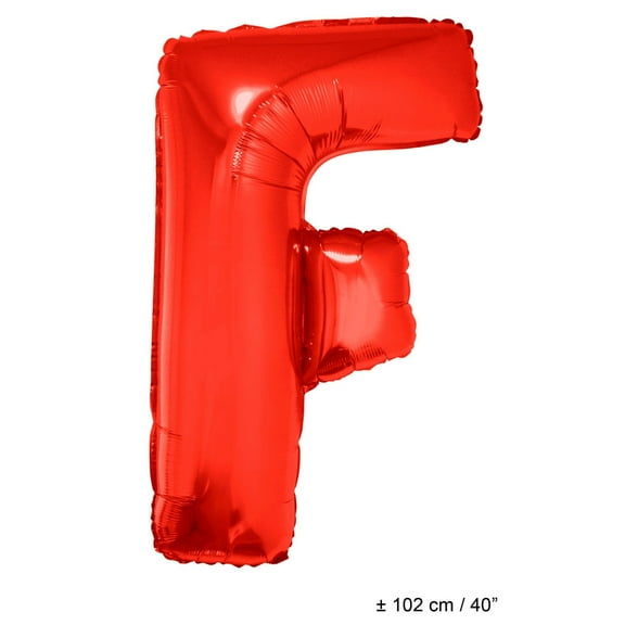 Balloon-Foil-Letter F-40"-Red