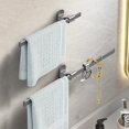thumbnail image 4 of Toallero de baño, estante de almacenamiento de baño unipolar gris, 40 cm, 4 of 4