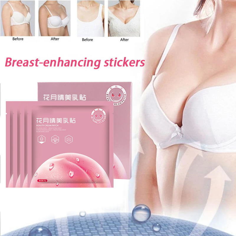 Healifty 12Pcs Breast Enlargement Collagen Patch Mask Bust Treatment for Improve Sagging Skin Promote Lifting Firming and Whitening for Women