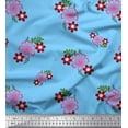thumbnail image 1 of Soimoi Cotton Voile Fabric Leaves & Floral Artistic Print Fabric by The Yard 42 Inch Wide, 1 of 1