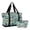 Ornate Sea-fish Quilt Pattern, variant on Dry Wet Separated Sports Duffel Handbag Bags, Gym Crossbody Bag with Detachable Strap/Cosmetic Pouch, Sea-fish Print
