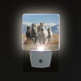 thumbnail image 3 of Horses on Field Night Light LED Dusk to Dawn Auto Sensor Night Lamp Plug-in Nightlight for Bedroom Hallway Kitchen 2 PCs, 3 of 7