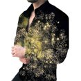 thumbnail image 3 of Camisas florales de moda de verano para hombres, camisas de manga larga con solapa con estampado 3D, ropa informal vintage de calle fresca y ajustada para hombres, 3 of 5