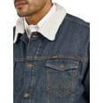 thumbnail image 3 of Chaqueta Wrangler de mezclilla rústica con corte vaquero con forro occidental para hombre, 3 of 5