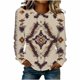 thumbnail image 2 of TaTaai Women Fashion Retro Western Graphic Print Round Neck Regular Shoulder Long Sleeve Sweatshirt Casual Loose Soft Top for Daily Streetwear Office Spring Winter Gift, 2 of 4