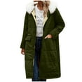 thumbnail image 5 of Black**Friday Chaoheng Winter Coats for Women Women's Long Hooded Puffer Jacket Detachable Fur Lined Winter Coat with Pockets, 5 of 9