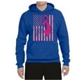 thumbnail image 2 of AmericanFlag Awareness Unisex Graphic Hoodie Sweatshirt, Royal, 2XL, 2 of 3
