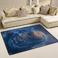 thumbnail image 2 of Area Rugs 72"x48" Indoor Non-Slip Wear Resistant Floor Mats Soft Large Carpets for Living Room Bedroom Home Decor Washable Rug Blue Tiger, 2 of 7