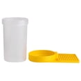 thumbnail image 3 of Herramienta de la Taza de Entrada de la Colmena Amarilla Transparente Del Alimentador de Agua de la Abeja para el Suministro de Bebida de la Apicultura, 3 of 9