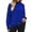 Blue, variant on Plus Size Turtleneck Sweater For Women Winter Loose Color Block Sweater Comfortable 2025 Long Sleeve High Collar Knit Sweaters Orange