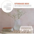 thumbnail image 4 of FUTUREORYY 3Pcs Transparent Hard Card Protectors Storage Box with Stackable Design for Desktop Organization, 4 of 8