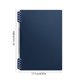 thumbnail image 3 of Cuaderno de anillas B5 de polipropileno reforzado, con hojas sueltas desmontables y rayadas, ideal para estudiantes, para tareas, diarios, tomar notas, material de oficina, escuela secundaria, hogar, 3 of 6