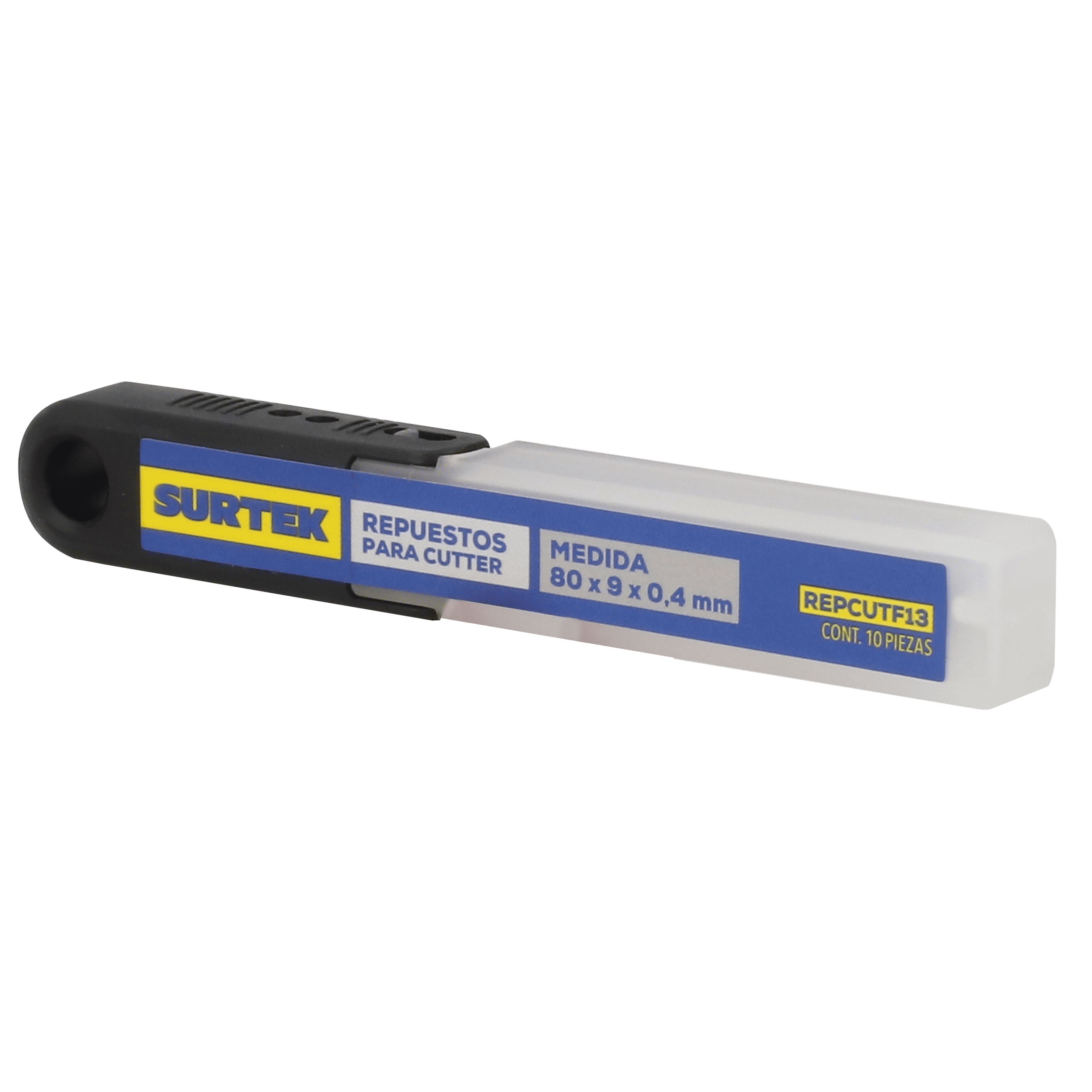 CUTTER BLADES, 10PC 13PT 9MM