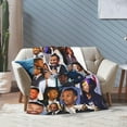 thumbnail image 6 of Blanket Michael Actors B. Jordans Throw Flannel Blankets Warm Soft Cozy Fuzzy Air Conditioning Blanket for Living Room Sofa Bed Gift Blankets for All Seasons 30"x40", 6 of 6