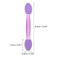 thumbnail image 2 of Unique Bargains 25PCS Dual Sides Eye Shadow Brushes Sponge Applicators Makeup Eyeshadow Brushes Purple with Container, 2 of 6