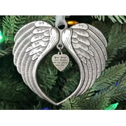 Ciaoed Christmas Ornament Your Wings were Ready My Heart was Not , Memorial Angel Wing Ornament for Loss of Loved one